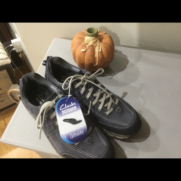 Clarks Wave Go Navy Combi Nubuck - Picture 1 of 4